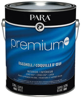 Para Premium Series 9990-16 Interior Paint, Solvent, Water, Eggshell, White, 1 gal, 420 to 480 sq-ft Coverage Area